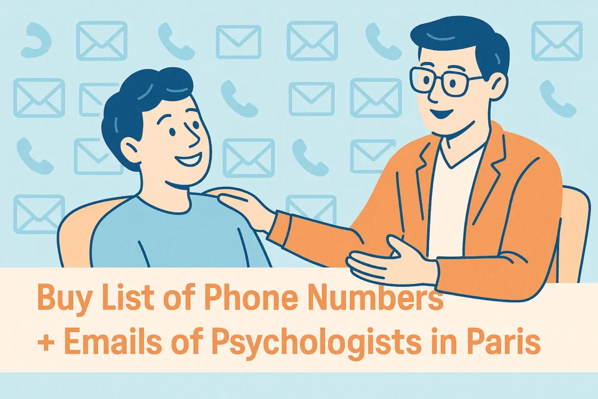 buy list phone numbers emails Physiotherapists paris